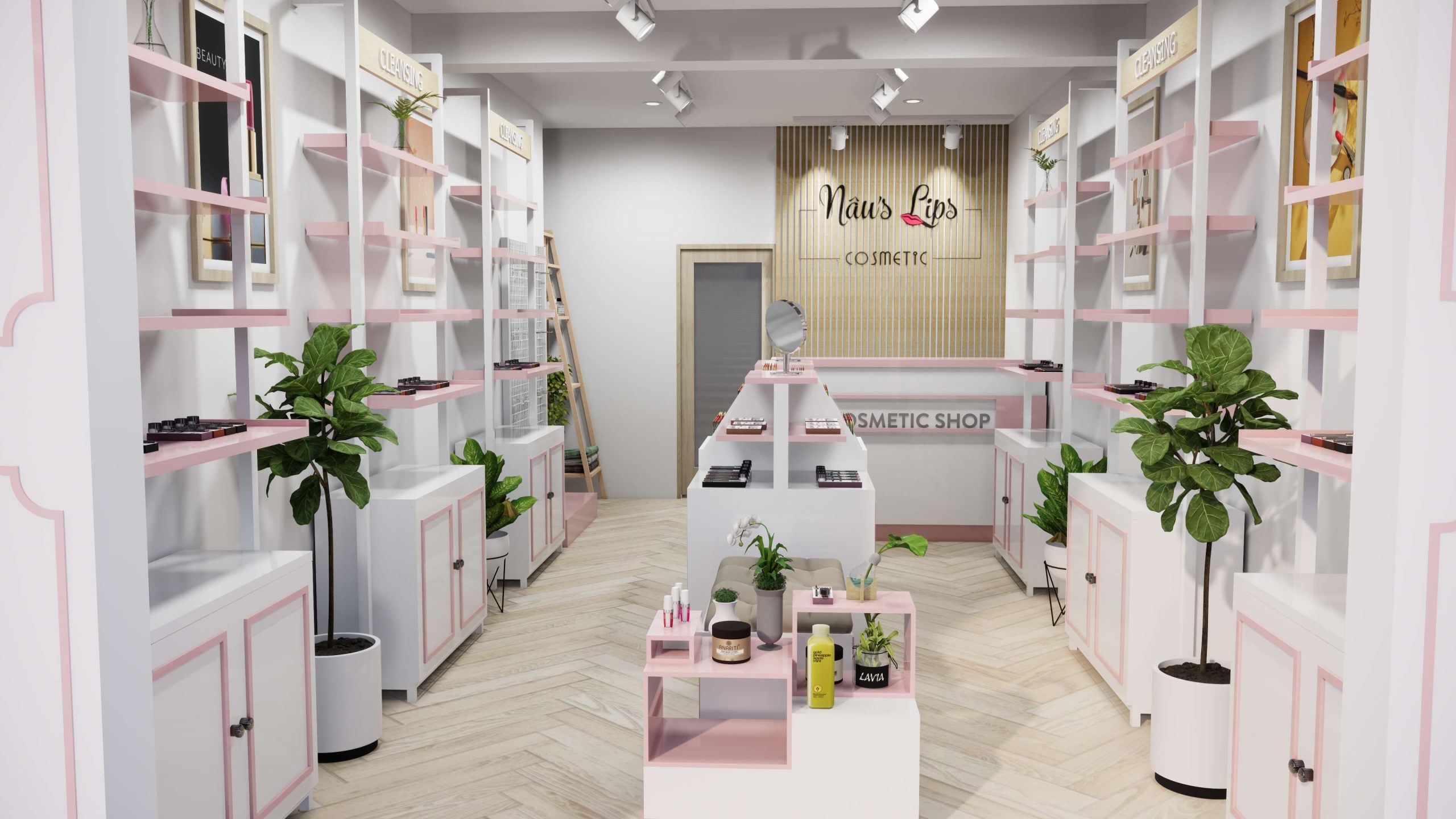 Thiết kế - thi công shop mỹ phẩm - Ảnh 4