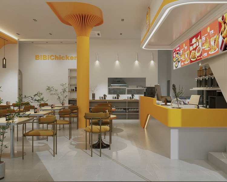 Thiết kế - Thi công cửa hàng fastfood - Ảnh 3