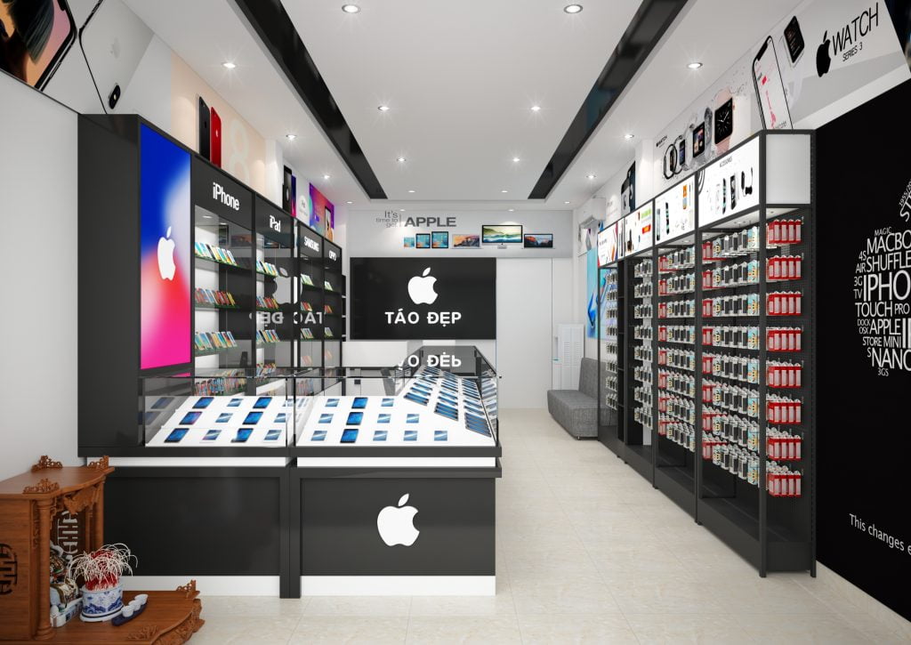 Thiết kế - Thi công showroom máy tính điện thoại - Ảnh 4